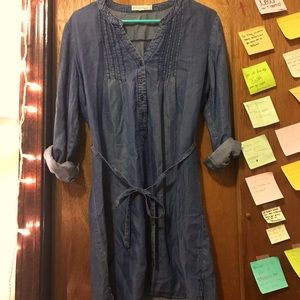 ! love tree happens…. faux denim dress (O)